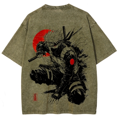 Naruto Unisex Fit Washed T-Shirt 2511024505-Coordom