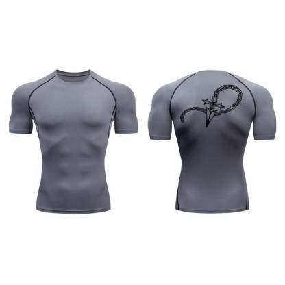 Cross Chain Compression T-Shirt-Coordom