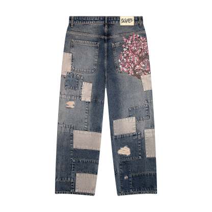 "blossom v2" patchwork washed Denim-Coordom