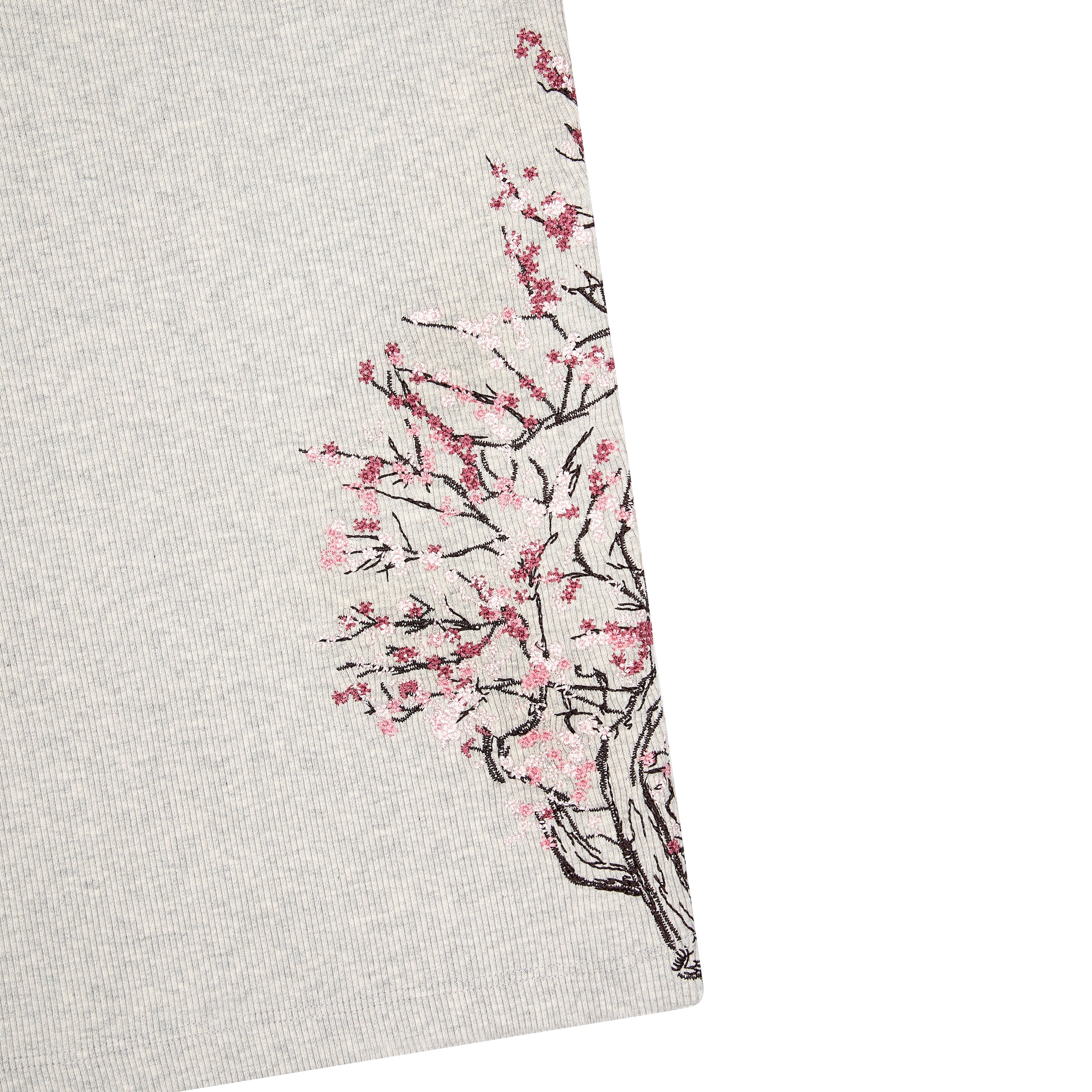 "blossom v3" ribbed T Shirt grey-Coordom