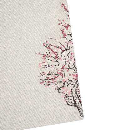 "blossom v3" ribbed T Shirt grey-Coordom
