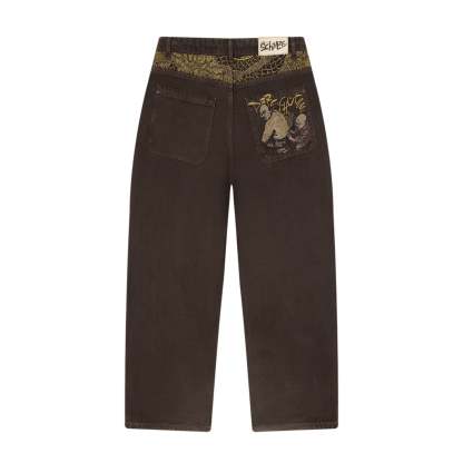 "yakuza" brown washed Denim-Coordom