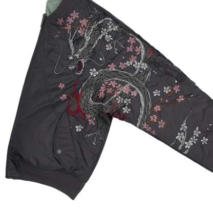 "yakuza v2" bomber Jacket dark grey-Coordom