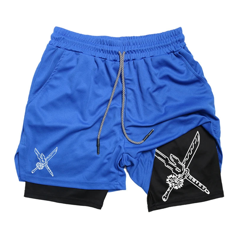 Double Sword Gym Shorts-Coordom