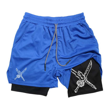 Double Sword Gym Shorts-Coordom