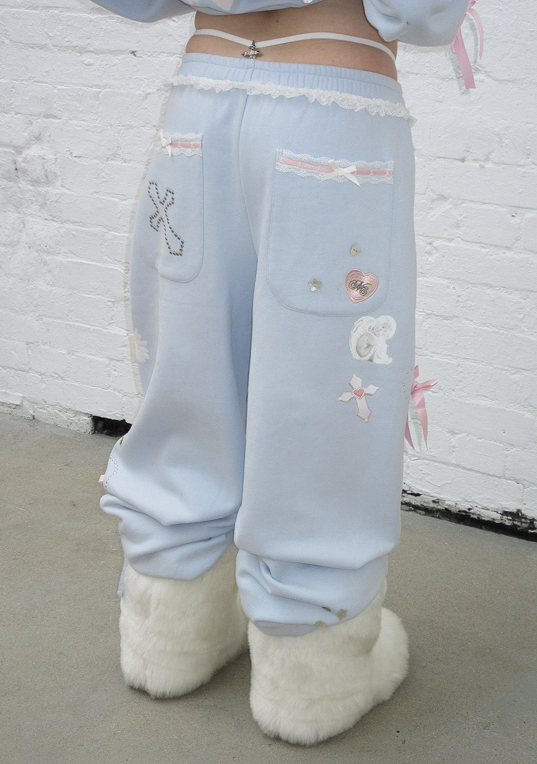 WHISPER OVERSIZED SWEATPANTS BABY BLUE-Coordom