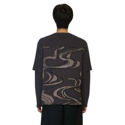 "yakuza" Layered knitted Jersey-Coordom
