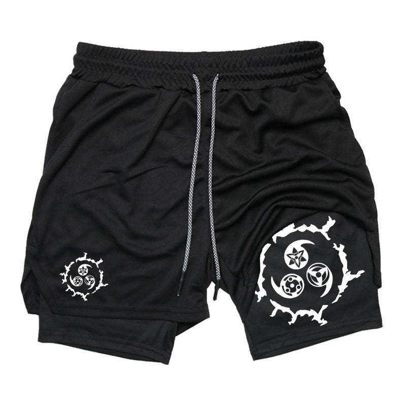 Cursed Eyes Gym Shorts-Coordom