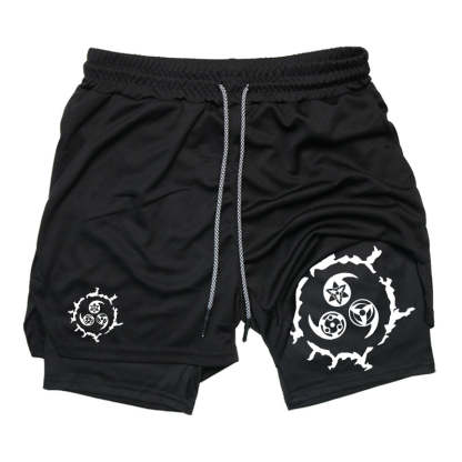 Cursed Eyes Gym Shorts-Coordom