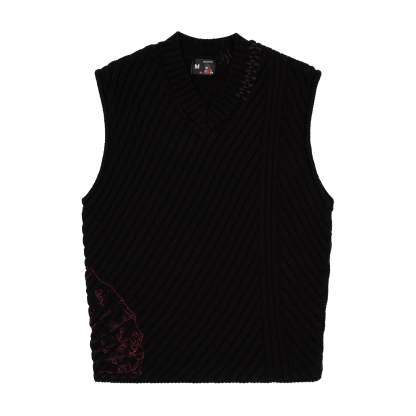 "yakuza" Knit vest-Coordom