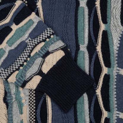 "yakuza v2" Knit dark blue-Coordom