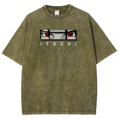Naruto Unisex Fit Washed T-Shirt 2508023391-Coordom