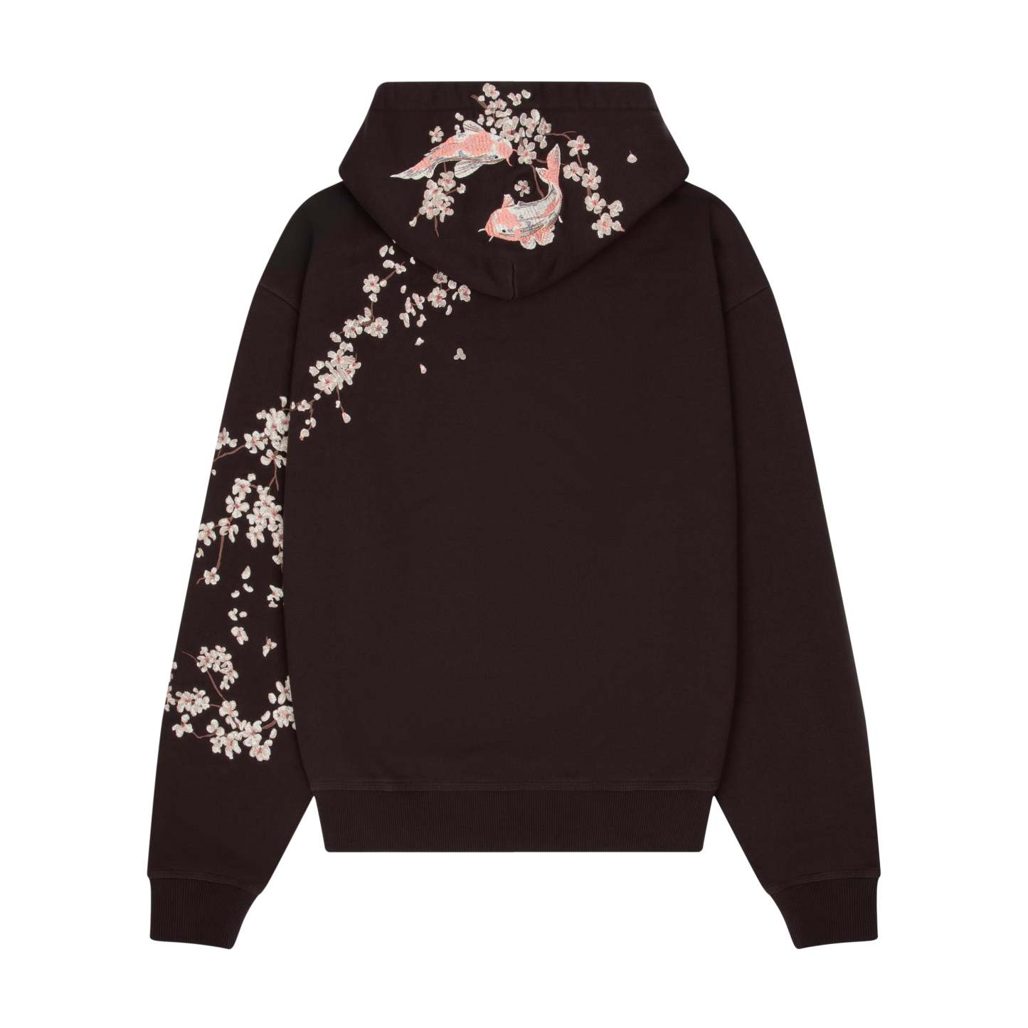 Yakuza Graphic Hoodie | Brown Streetwear Oversized Sweatshirt-Coordom