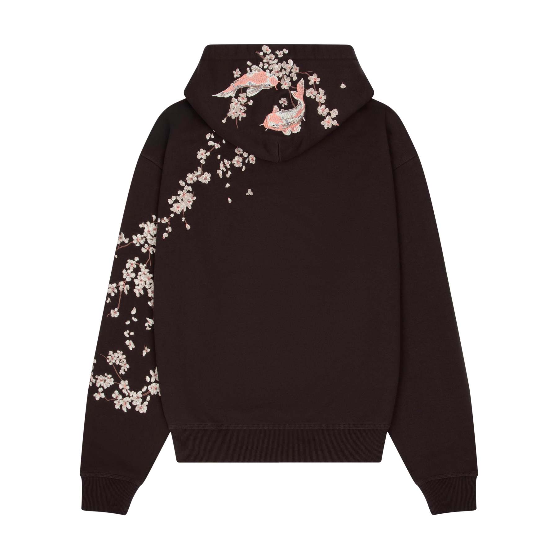 Yakuza Graphic Hoodie | Brown Streetwear Oversized Sweatshirt-Coordom