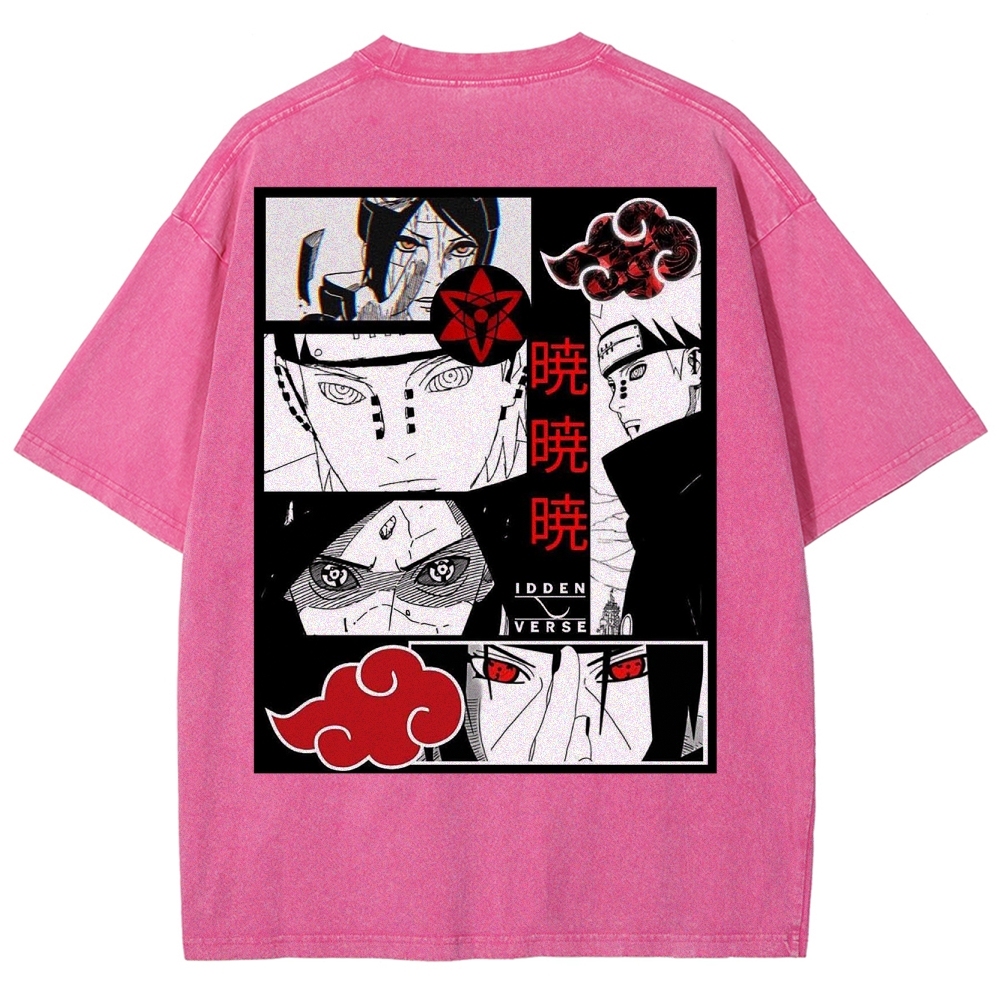 Naruto Unisex Fit Washed T-Shirt 2502003553-Coordom