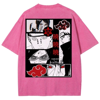 Naruto Unisex Fit Washed T-Shirt 2502003553-Coordom