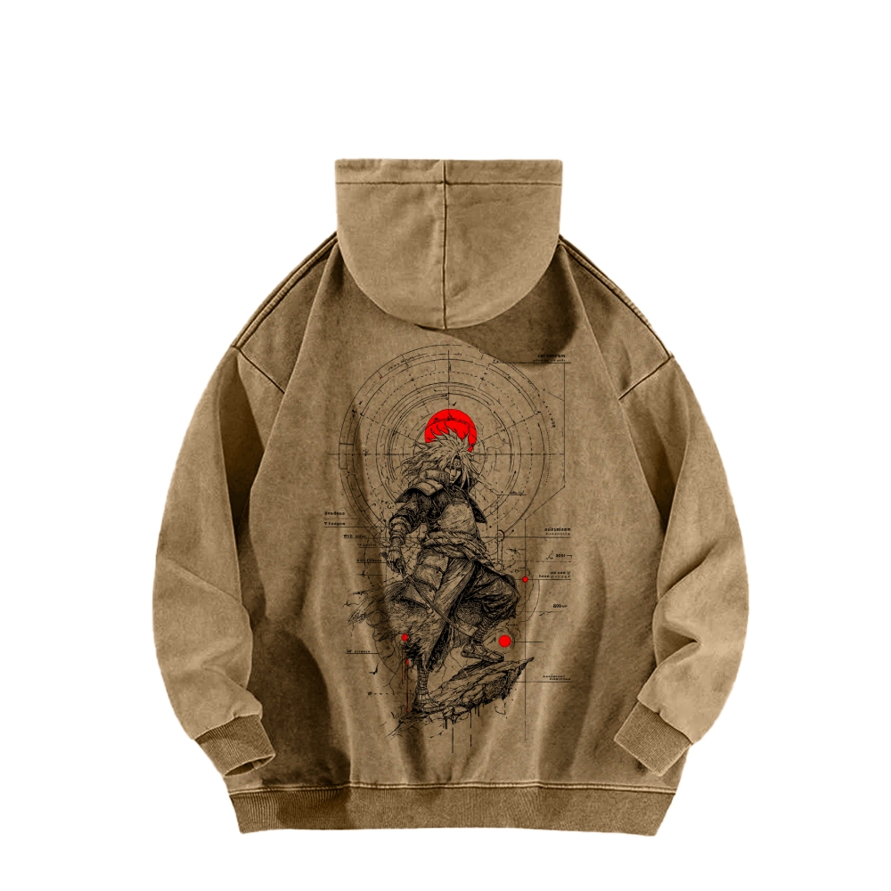 Naruto Casual Washed Hoodie 2509012970-Coordom