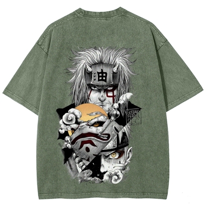 Naruto Unisex Fit Washed T-Shirt 2508017672-Coordom
