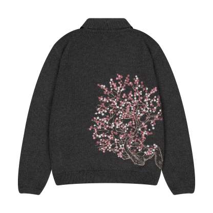 "blossom v2" polo zip Knit-Coordom