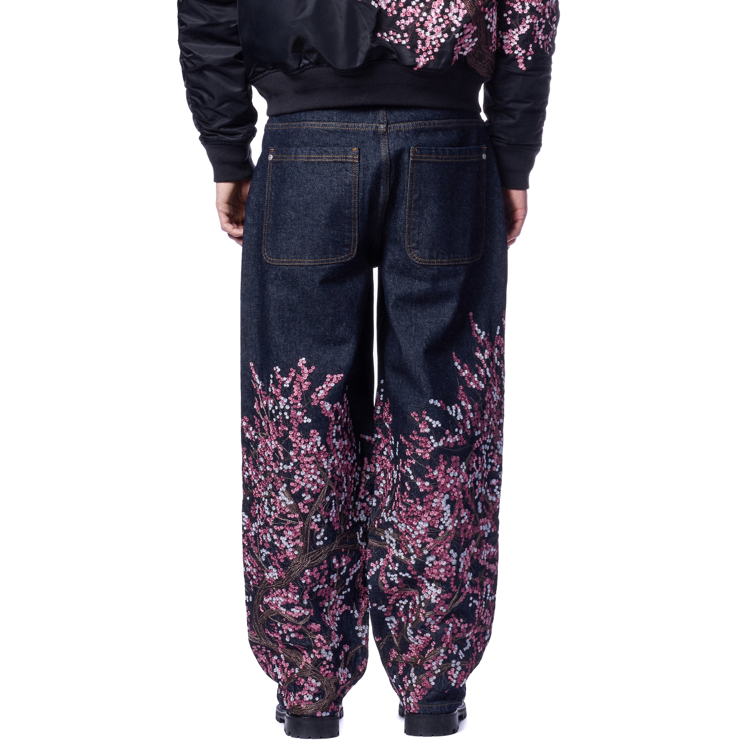 Blossom V3 Indigo Raw Denim Jeans (02) | Vintage Streetwear Baggy Pants-Coordom