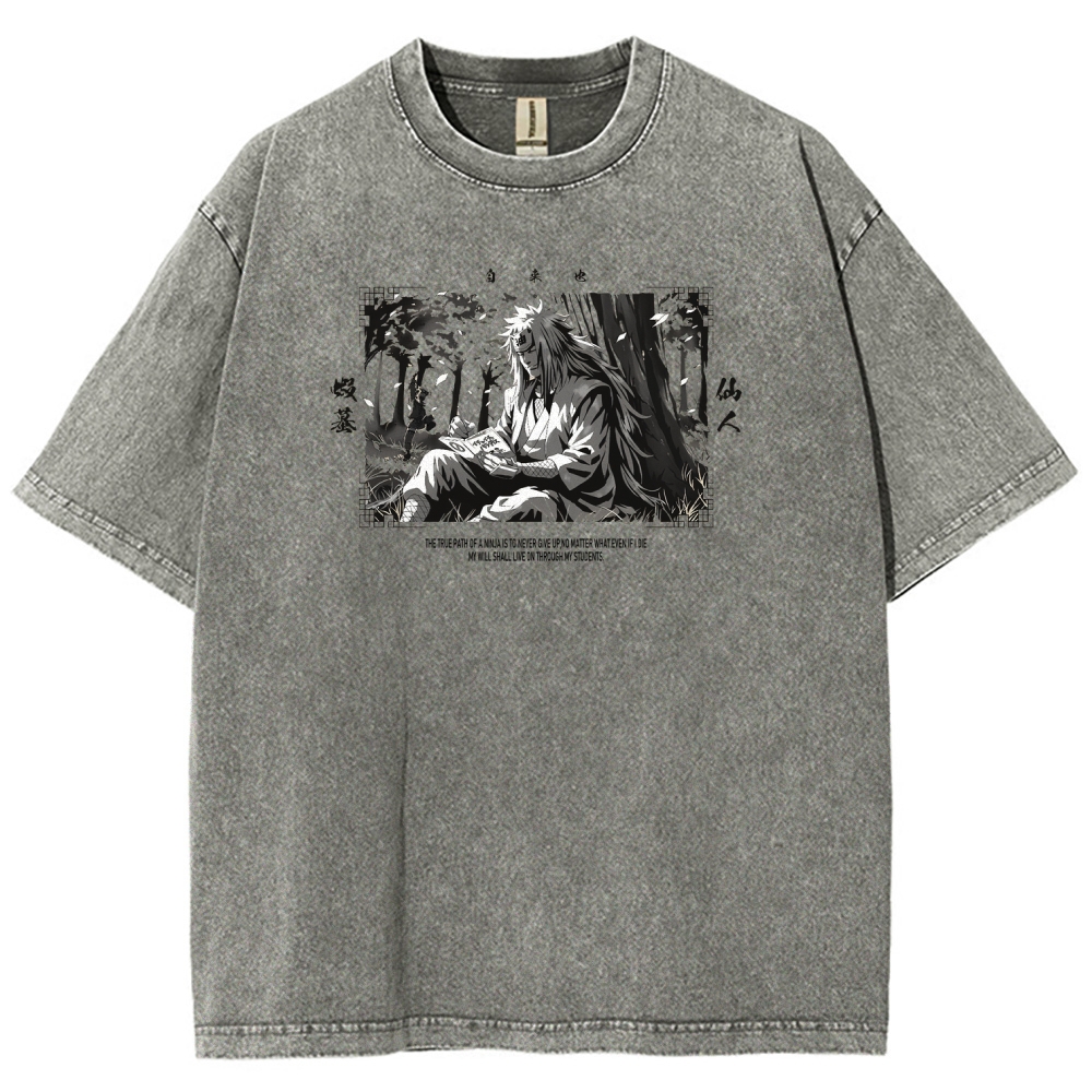 Jiraiya Unisex Fit Washed T-Shirt 2510008383-Coordom