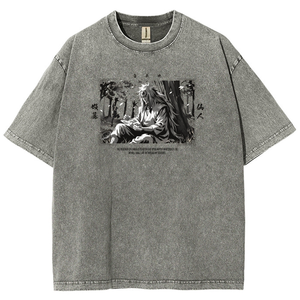 Jiraiya Unisex Fit Washed T-Shirt 2510008383-Coordom