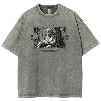 Jiraiya Unisex Fit Washed T-Shirt 2510008383-Coordom