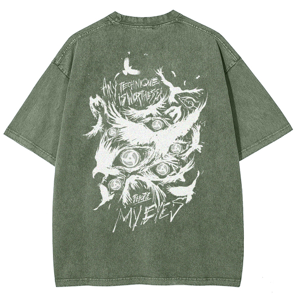 Naruto Unisex Fit Washed T-Shirt-Coordom