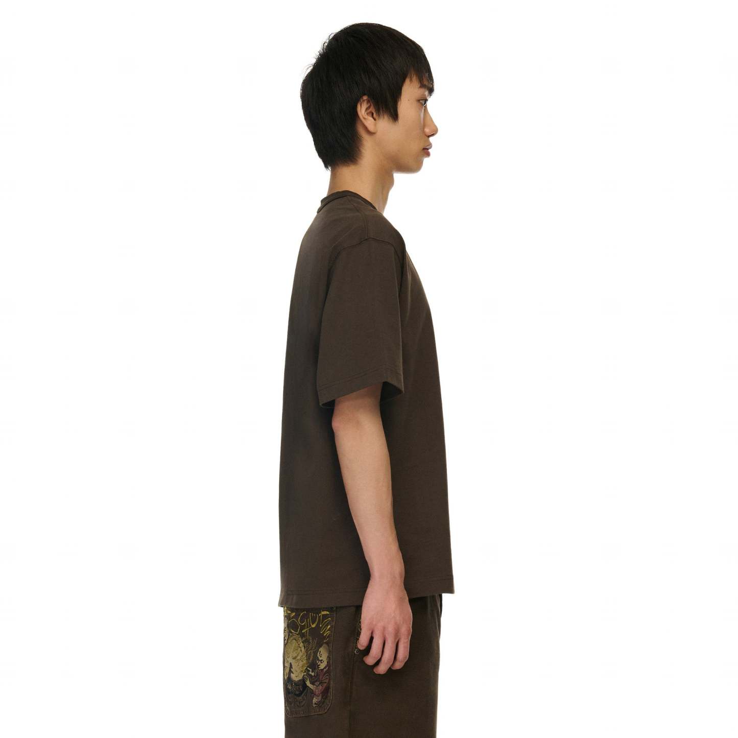 "yakuza" T Shirt dark brown-Coordom
