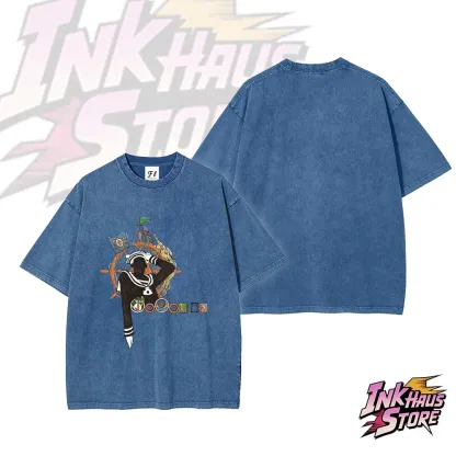 Josuke Higashikata  Jojolion JoJo's Bizarre Adventure Part 8: The Gospel of JoJo Short Sleeve Cotton Unisex Retro Wash Tee-Coordom