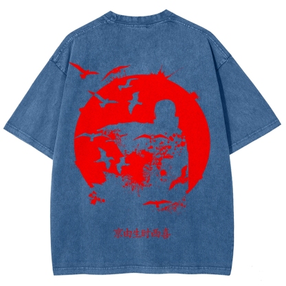 Naruto Unisex Fit Washed T-Shirt 2508023392-Coordom