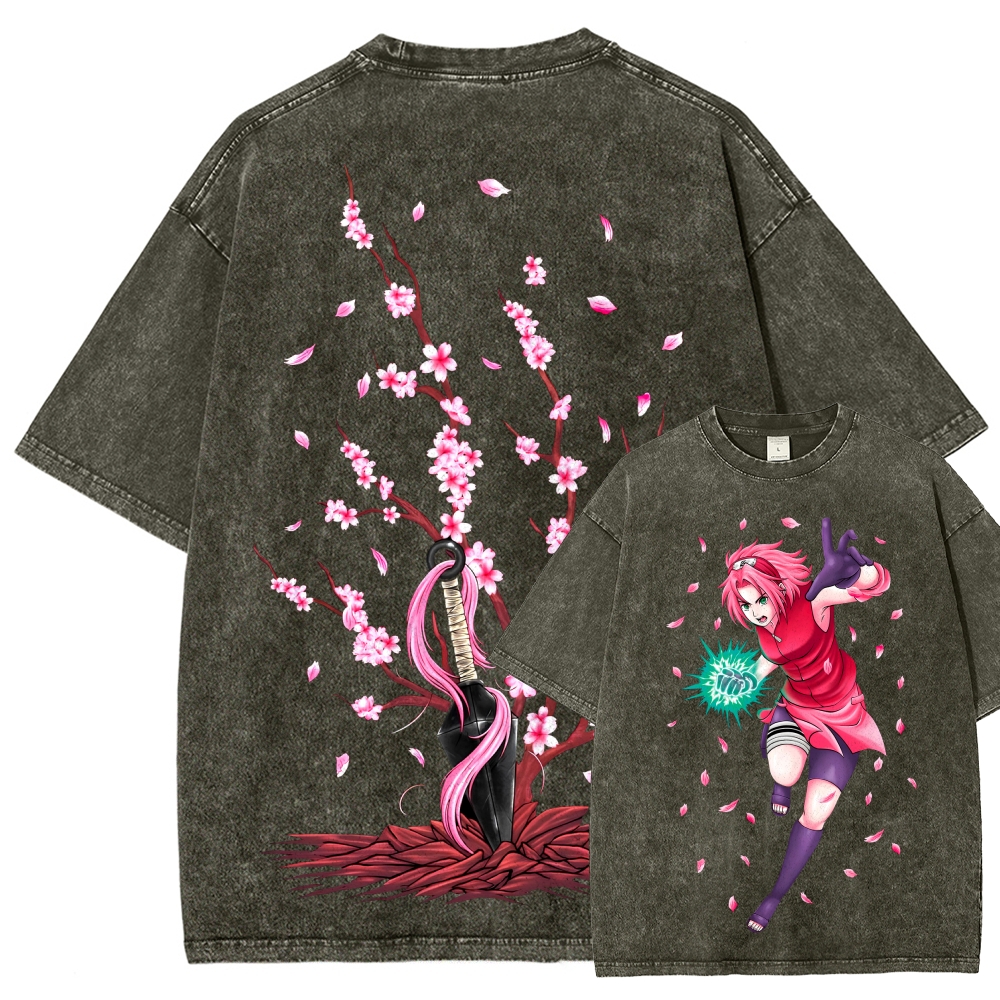 Naruto Unisex Fit Washed T-Shirt 2507030119-Coordom