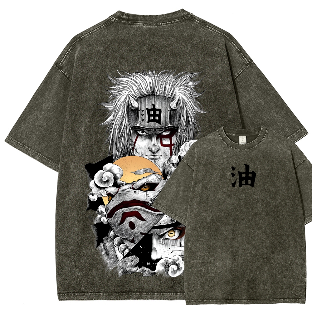 Naruto Unisex Fit Washed T-Shirt 2508017672-Coordom