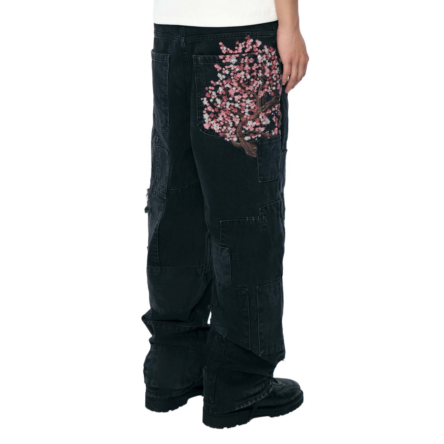 "blossom v2" patchwork Denim black-Coordom
