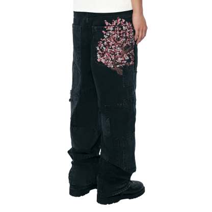 "blossom v2" patchwork Denim black-Coordom