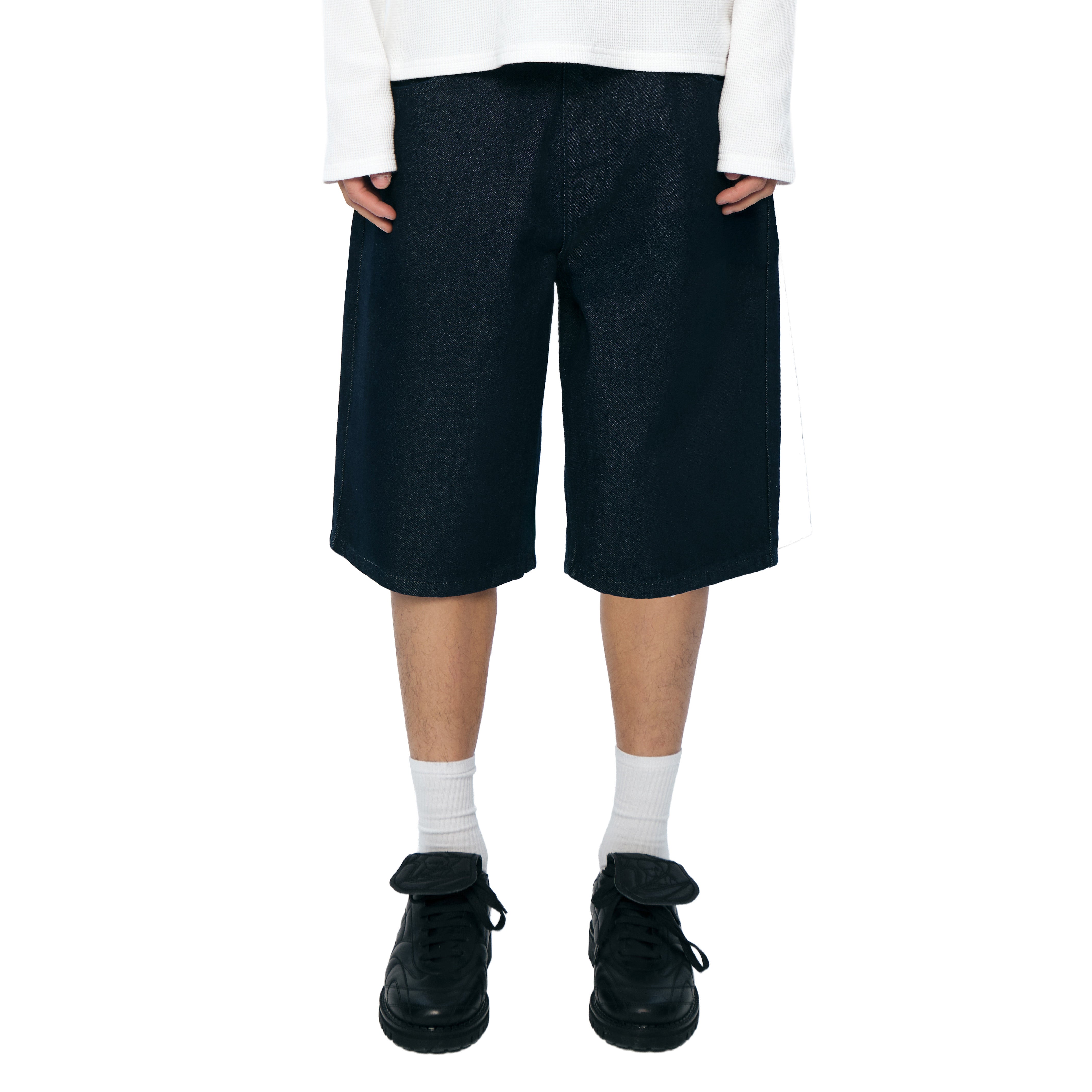 "whales v2" Jorts dark indigo-Coordom