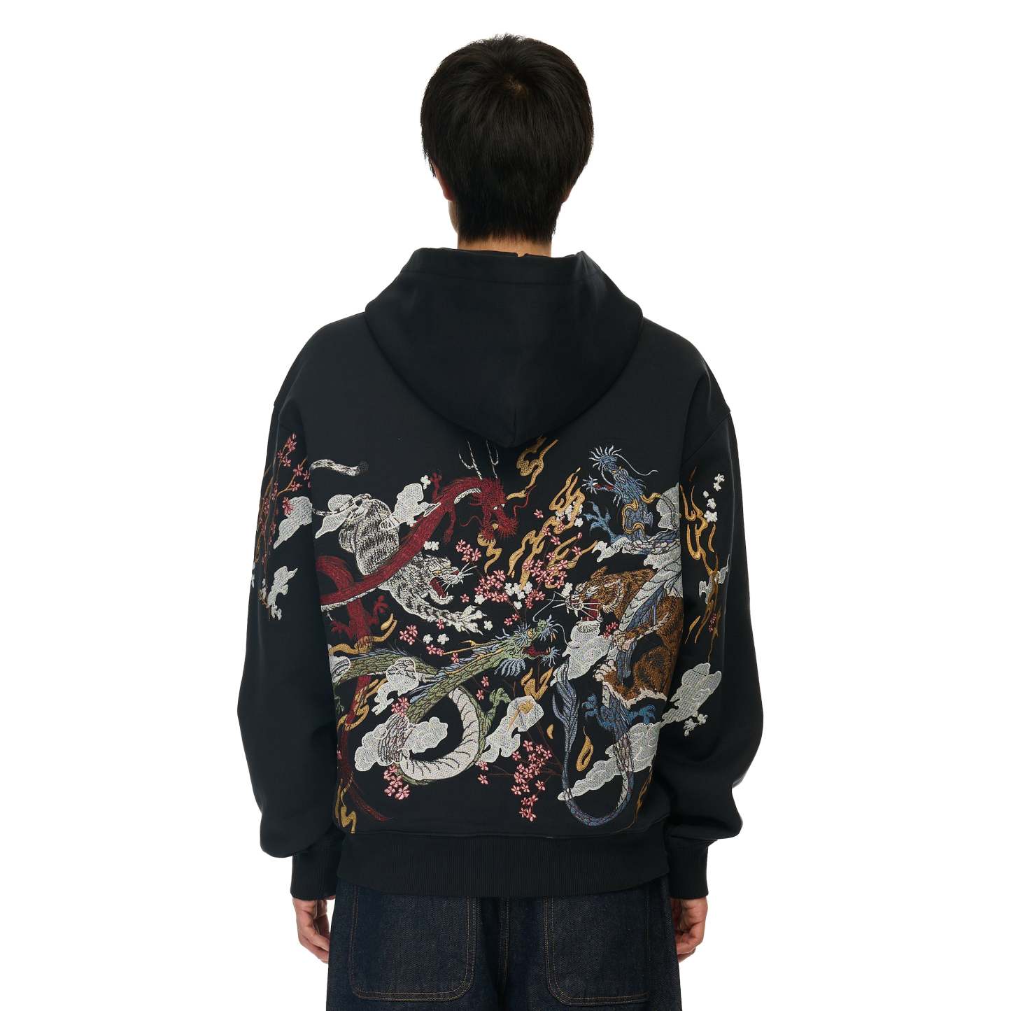 "yakuza v2" Zip Up dark grey-Coordom