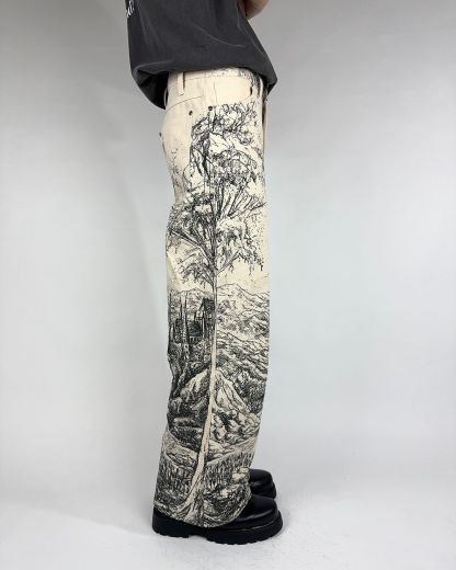 HELLLEVEL FULL PRINT PANTS-Coordom