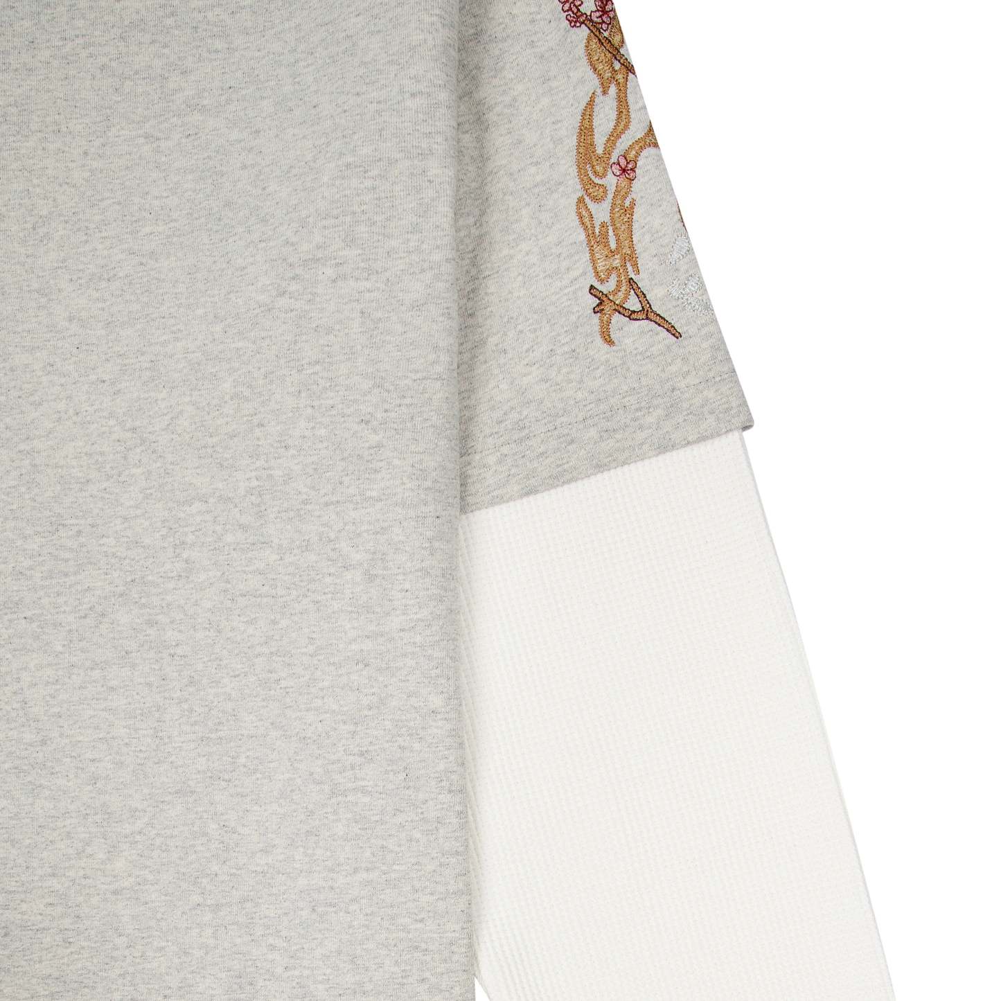 "yakuza" layered Longsleeve grey-Coordom
