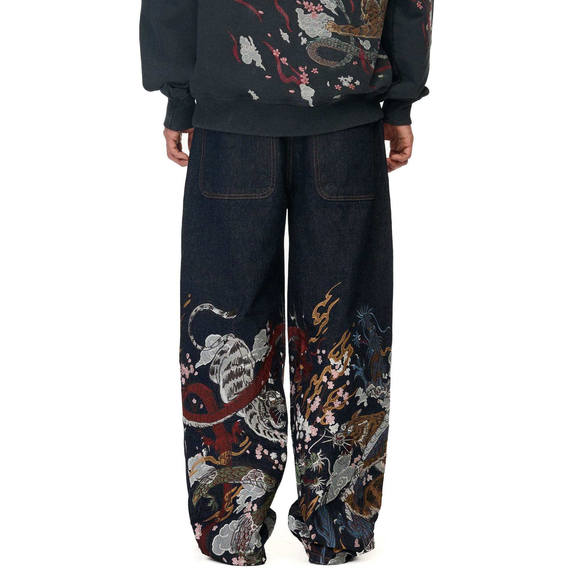 "yakuza" raw Denim blue-Coordom