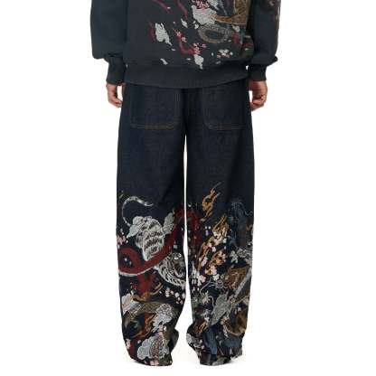 "yakuza" raw Denim blue-Coordom