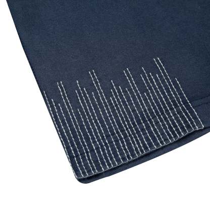 "sashiko" T Shirt navy-Coordom