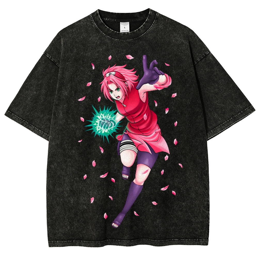 Naruto Unisex Fit Washed T-Shirt 2507030119-Coordom