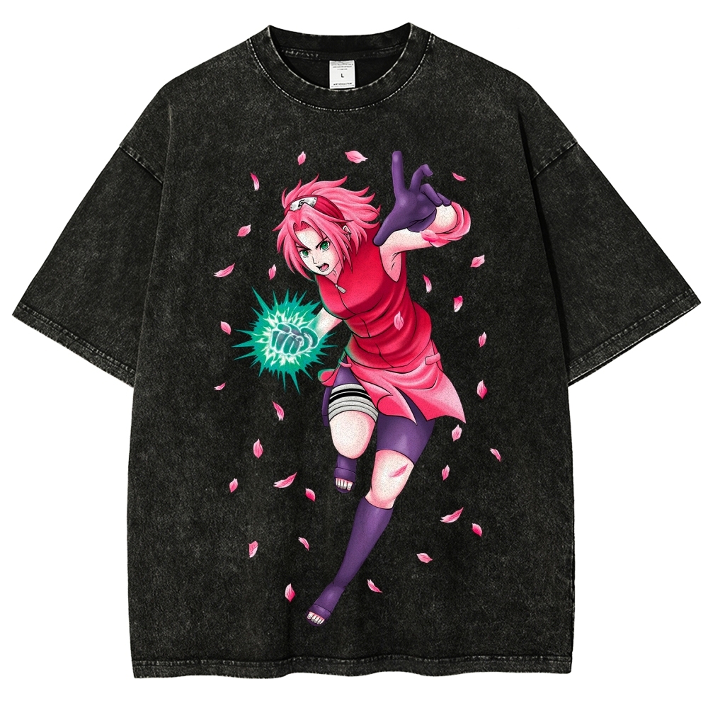 Naruto Unisex Fit Washed T-Shirt 2507030119-Coordom