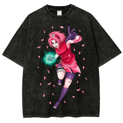 Naruto Unisex Fit Washed T-Shirt 2507030119-Coordom