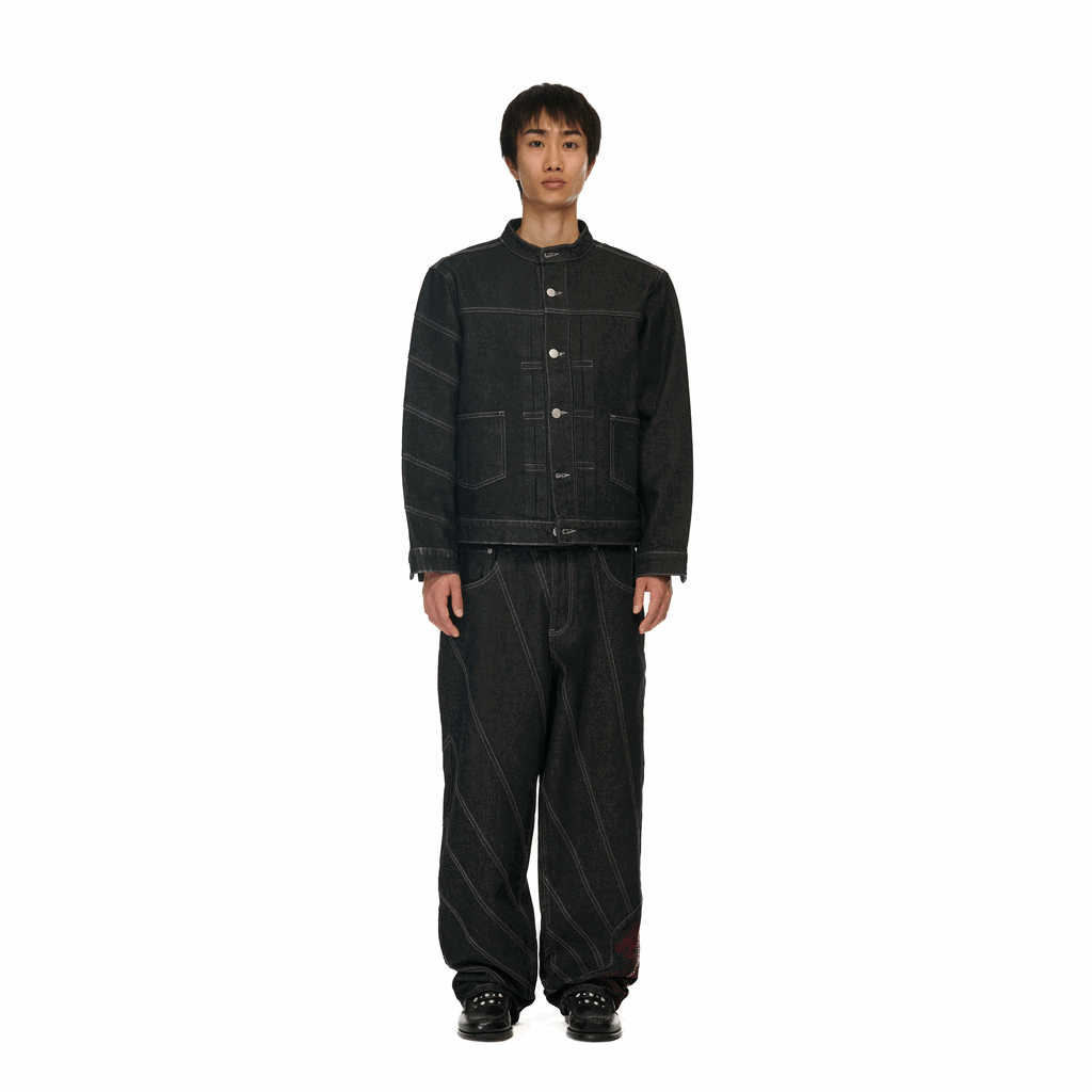 "yakuza" raw denim Jacket-Coordom