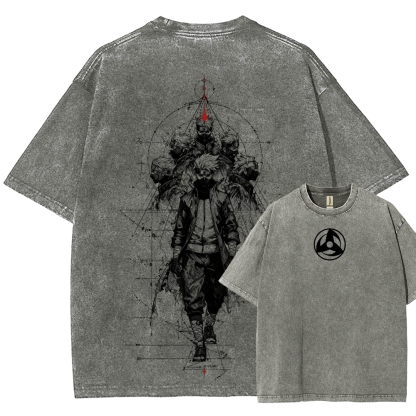 Naruto Unisex Fit Washed T-Shirt 2508017087-Coordom