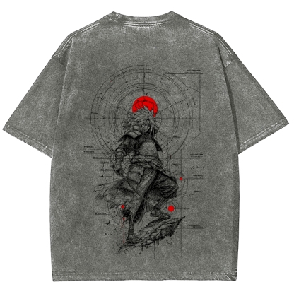 Naruto Unisex Fit Washed T-Shirt 2508017092-Coordom