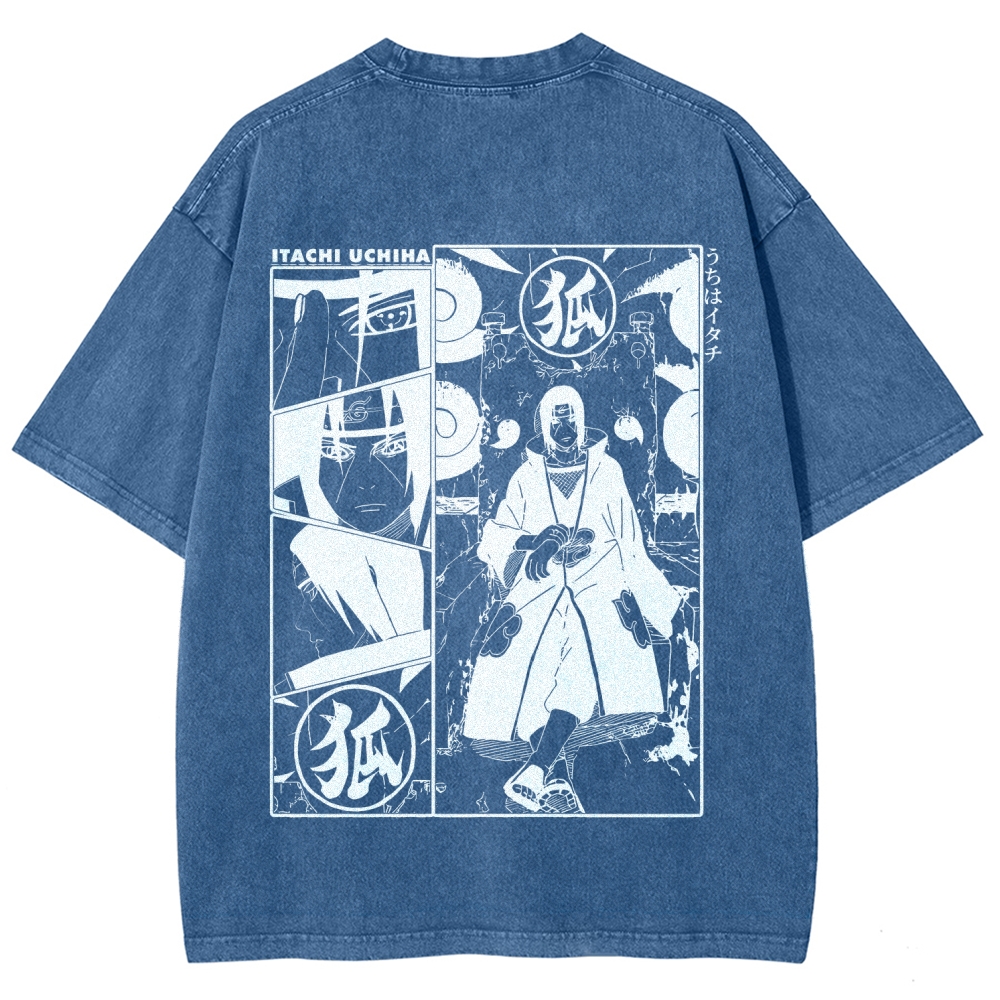 Naruto Unisex Fit Washed T-Shirt 2509012221-Coordom