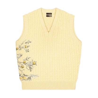 "garden of eden" Knit vest-Coordom